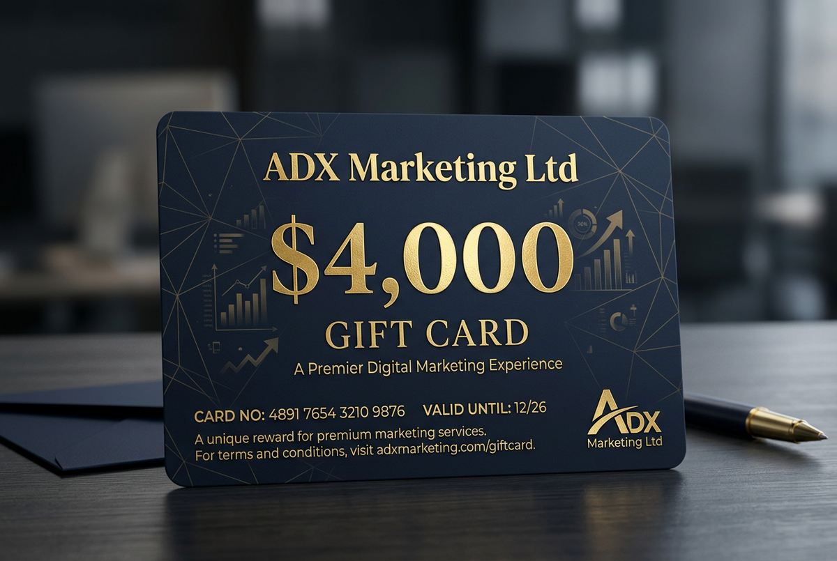 Adx Marketing Gift card $4000